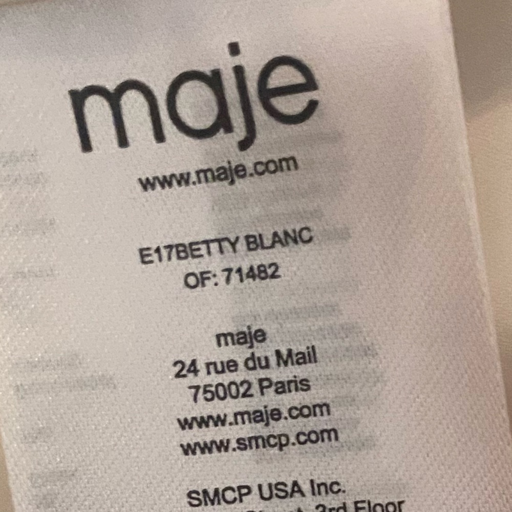 Maje Embroidered Satin Bomber Jacket - Picture 5 of 7